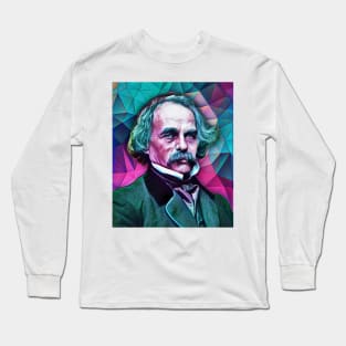 Nathaniel Hawthorne Portrait | Nathaniel Hawthorne Artwork 7 Long Sleeve T-Shirt